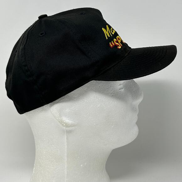 Vintage 90s Mahowald Sports Ski-Doo Hat Baseball Cap New Prague Snapback Black - Picture 9 of 11